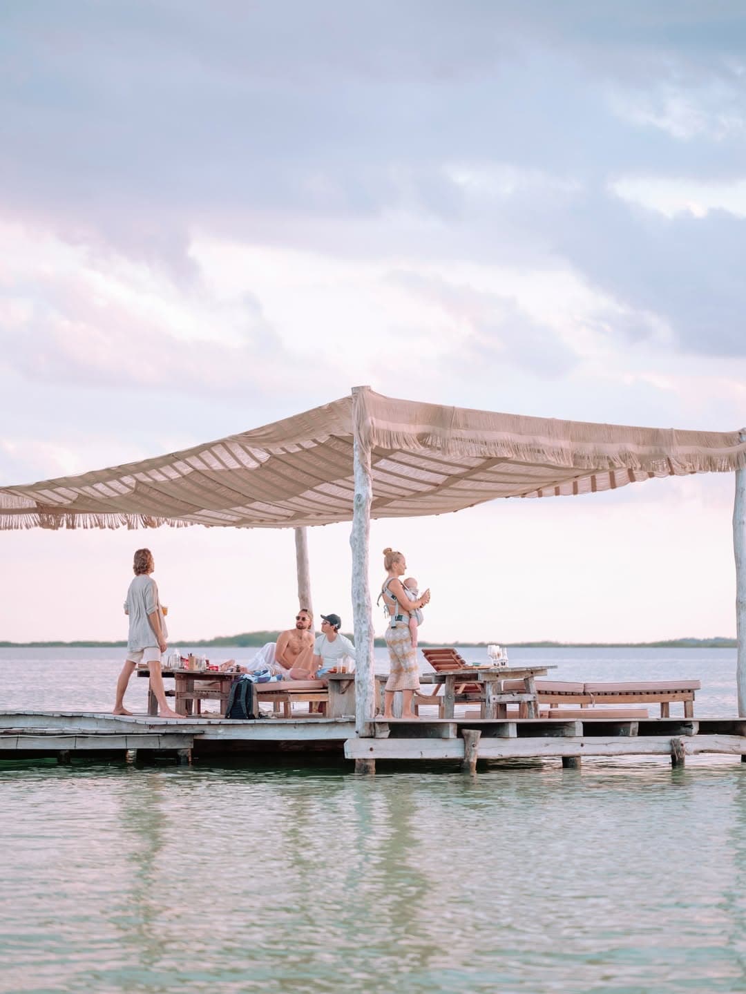 Chairs on the dock right at water level